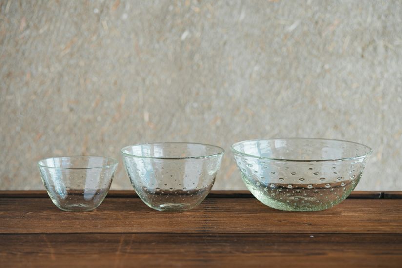 くるみサラダボウル S | ガラス工房 橙